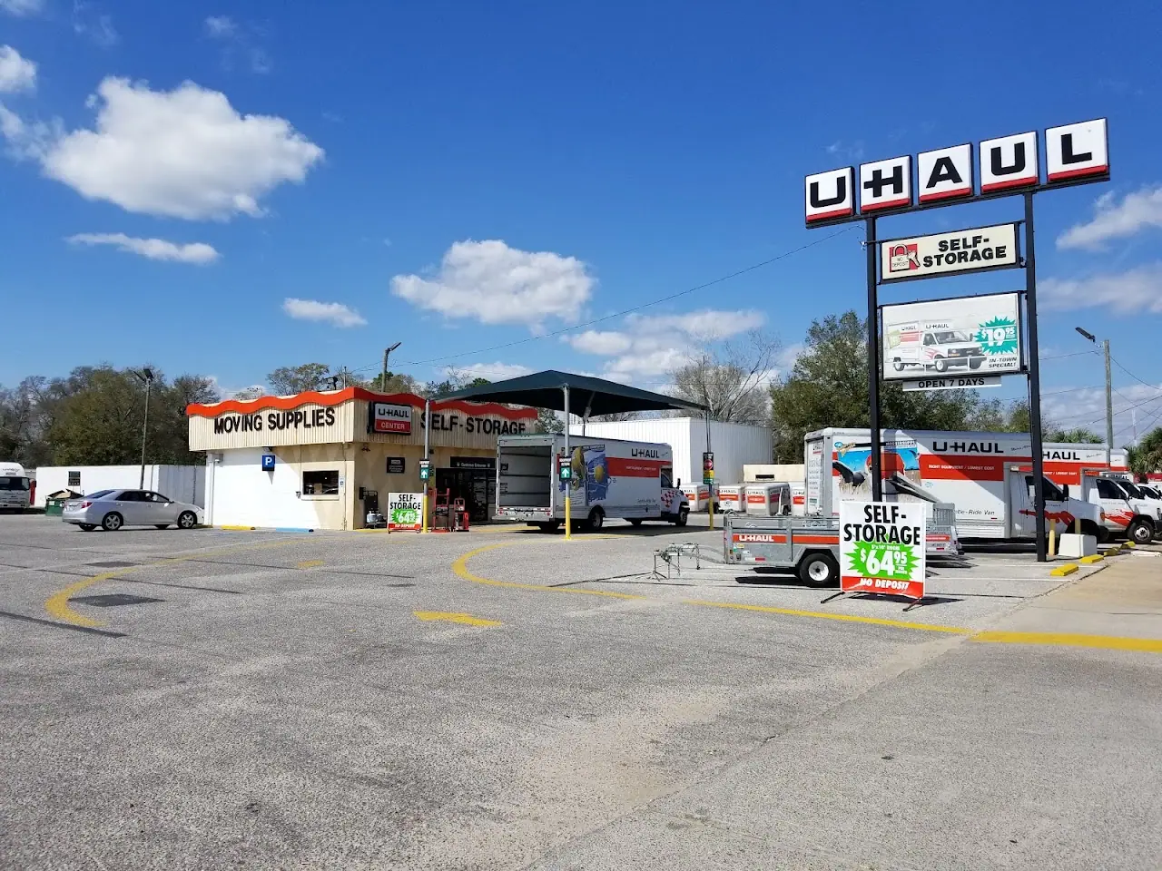 Self-Storage at U-Haul, RV storage in Pensacola