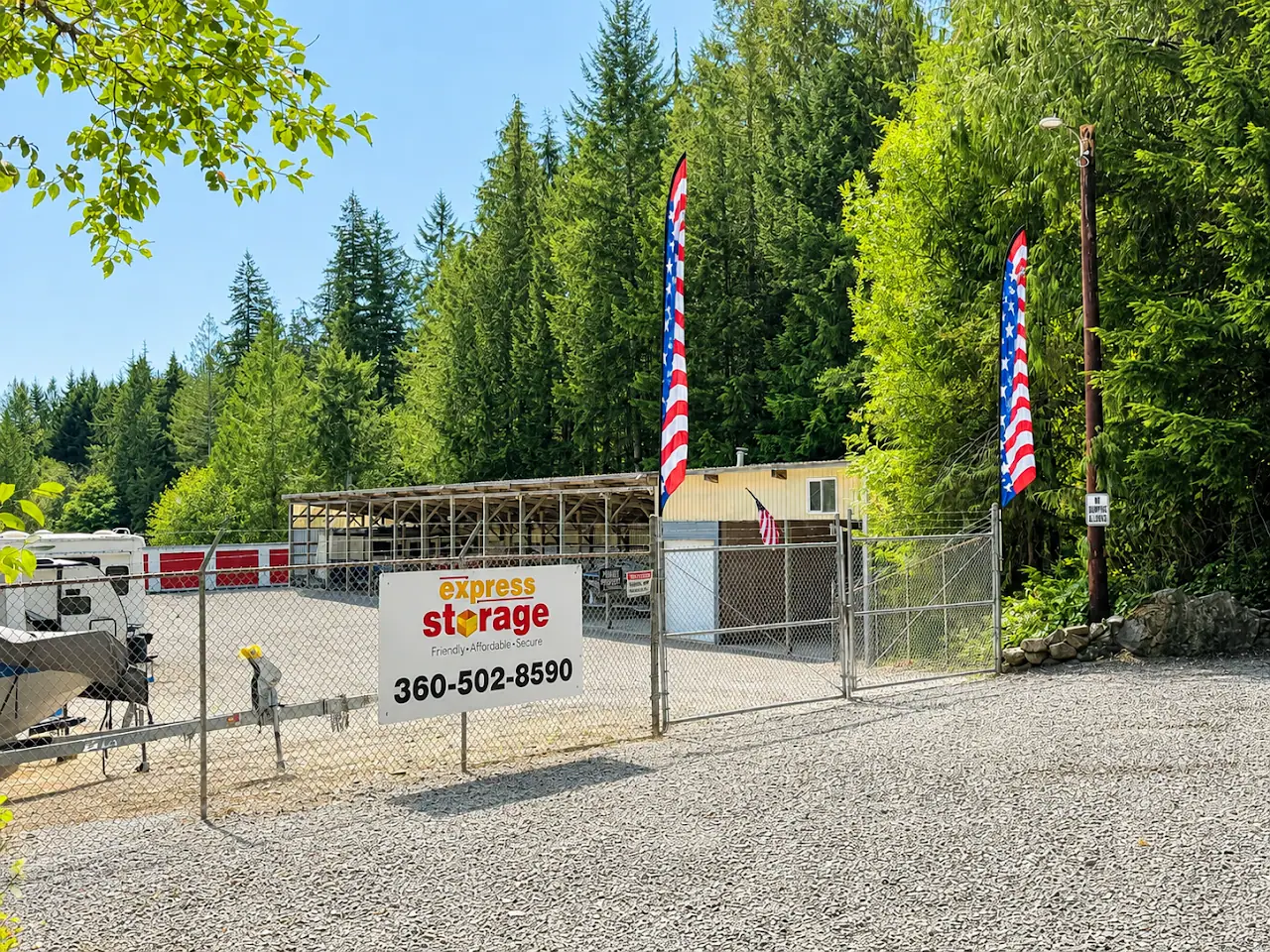 Suncrest Express RV and Boat Storage, RV storage in Hoodsport