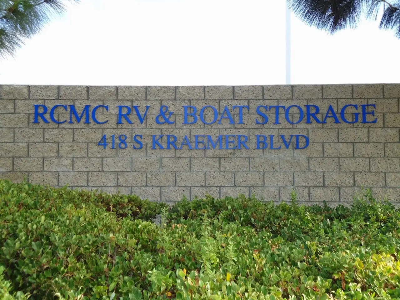 RCMC RV & Boat Storage, RV storage in Brea