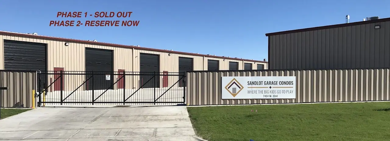 Sandlot Garage Condos, RV storage in Wichita