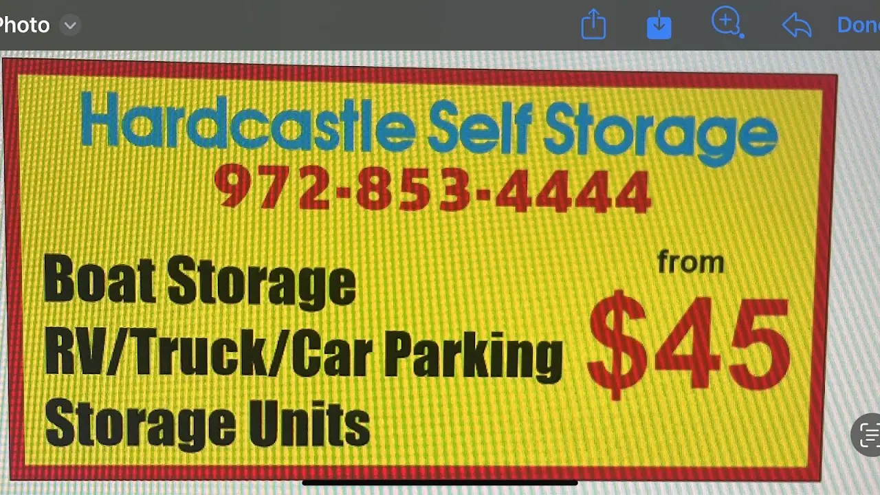 Hardcastle Self Storage, RV storage in Lavon