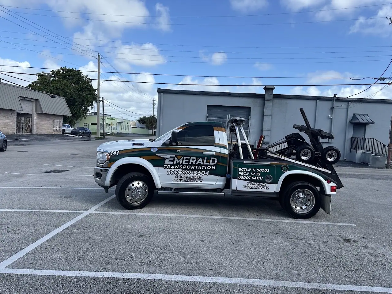 Emerald Towing, RV storage in Pompano Beach