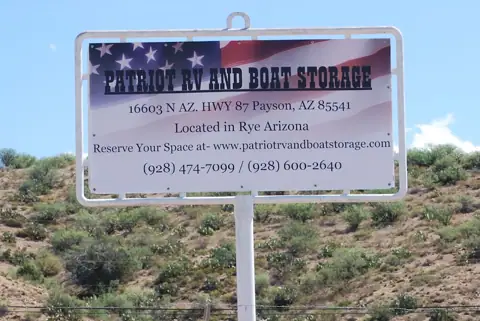 Patriot RV and Boat Storage in Payson, AZ