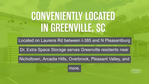 Extra Space Storage in Greenville, SC