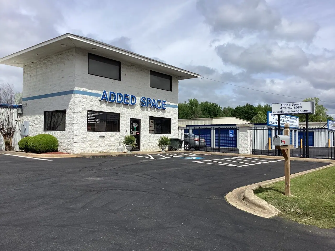 Added Space Storage, RV storage in Russellville
