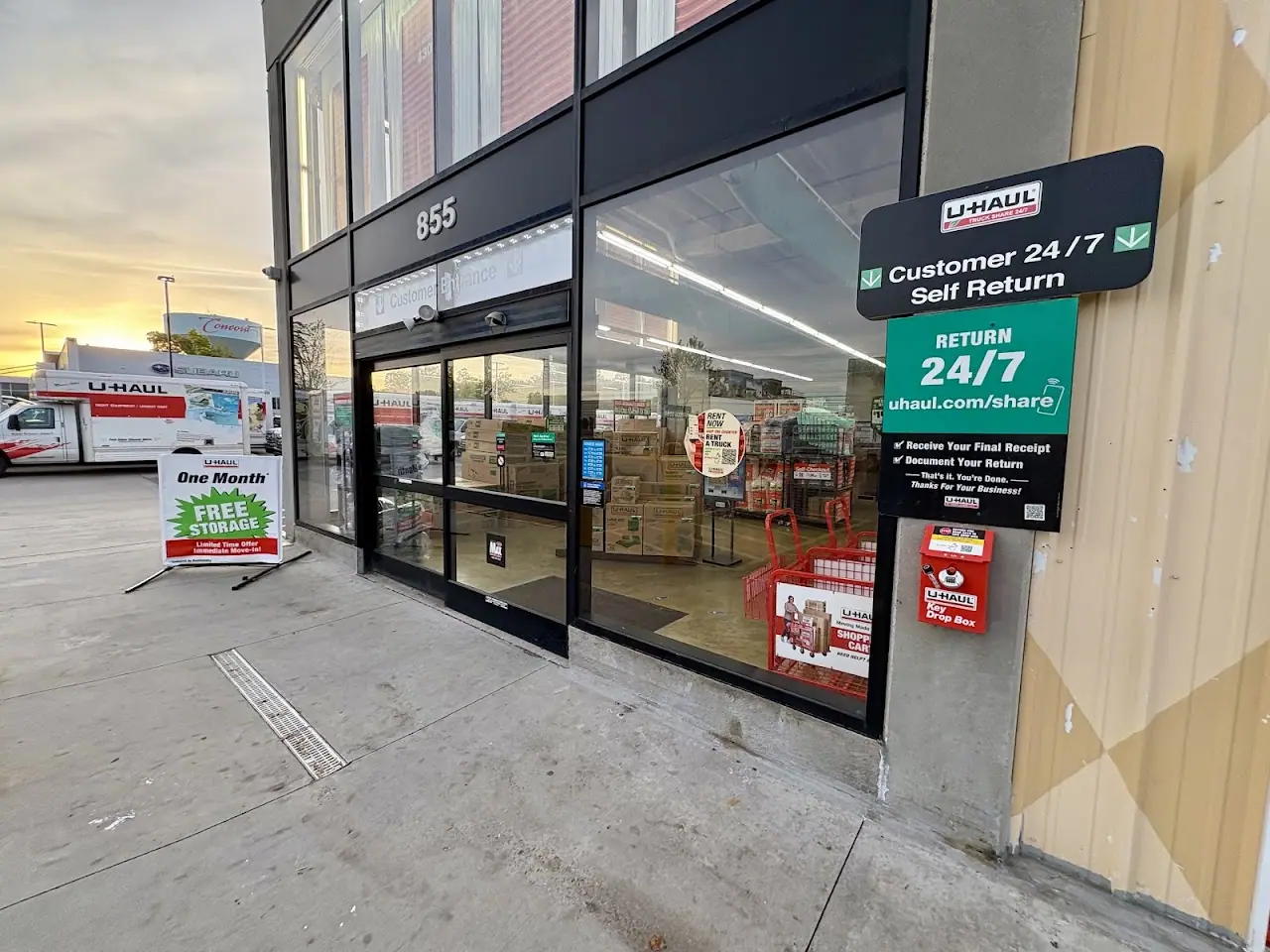 Self-Storage at U-Haul, RV storage in Concord