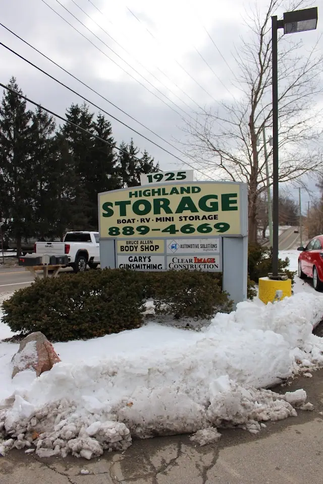Highland Storage, RV storage in Highland Township