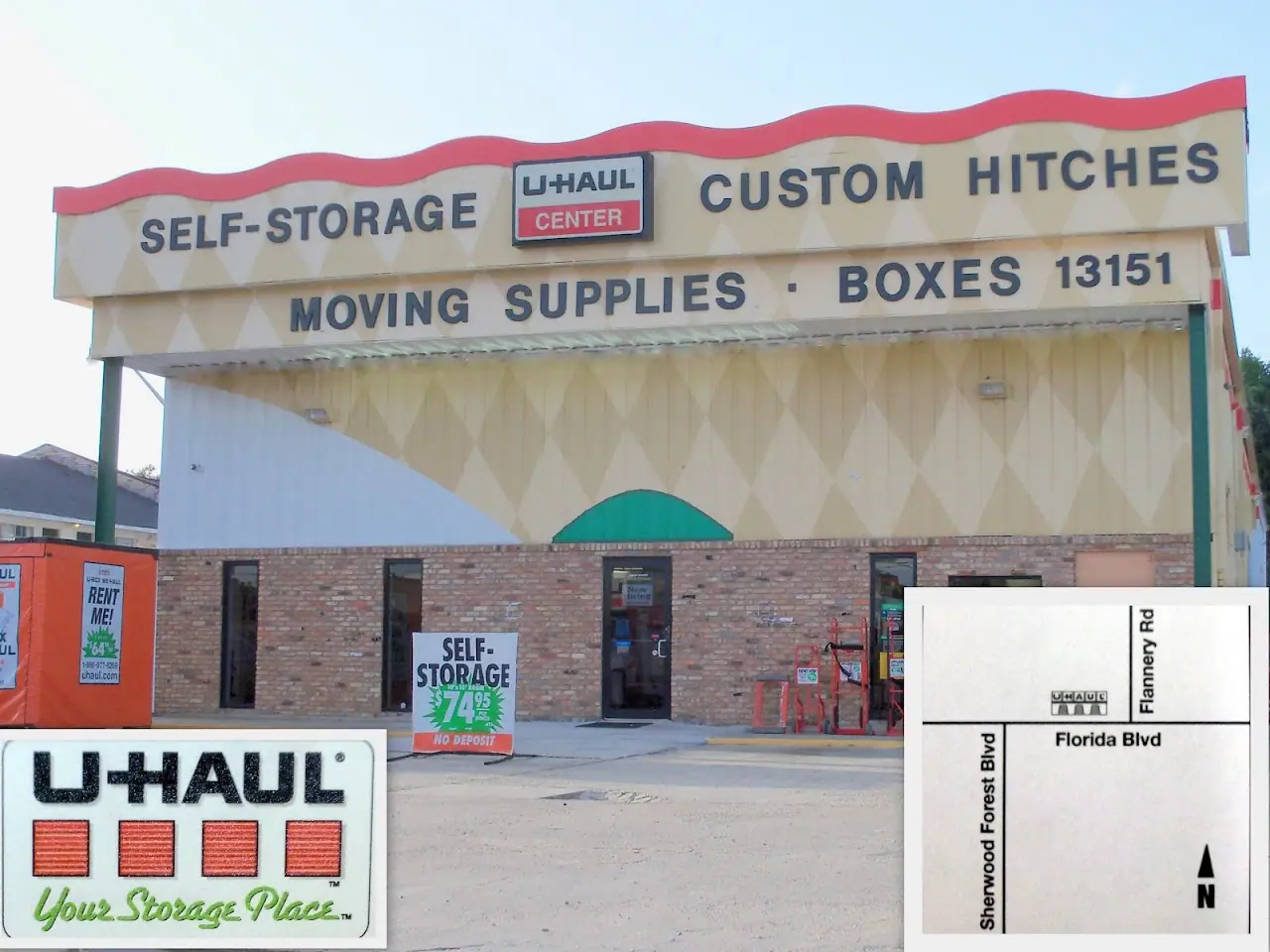 Self-Storage at U-Haul, RV storage in Baton Rouge