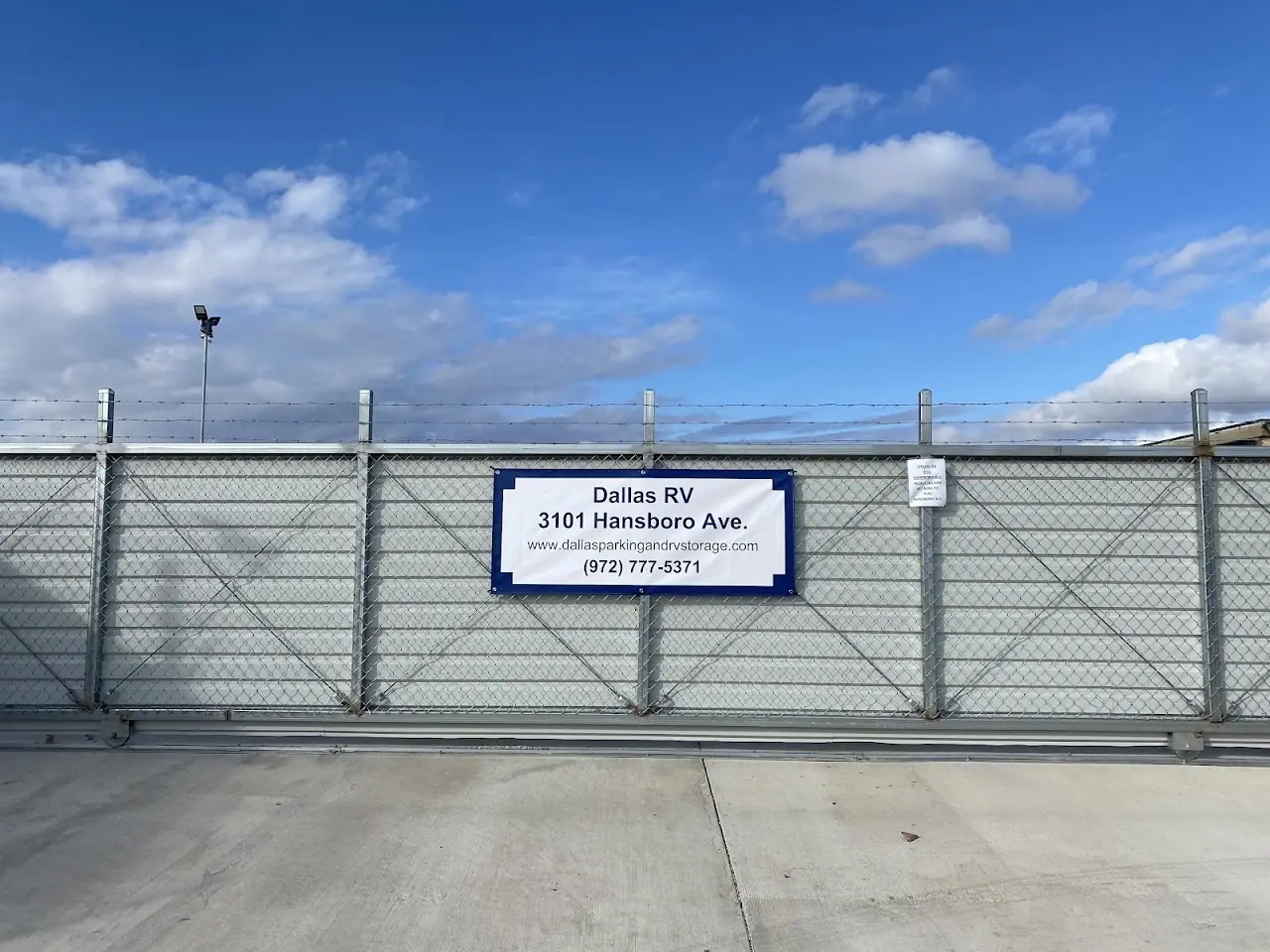 Dallas RV Parking & Storage, RV storage in Dallas