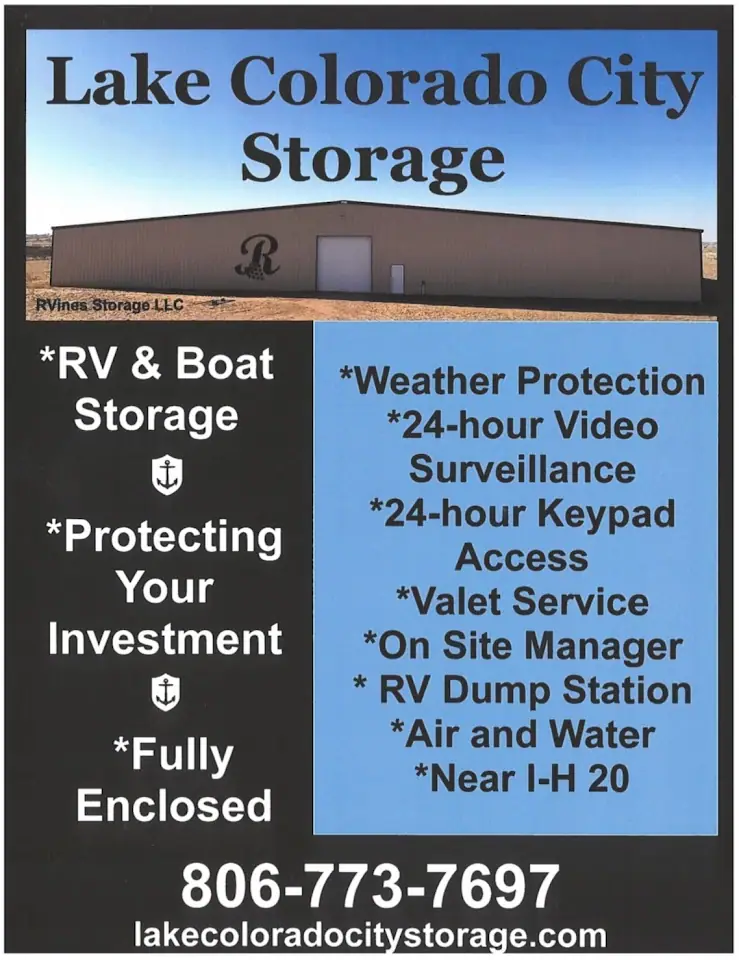 Lake Colorado City Storage, RV storage in Colorado City