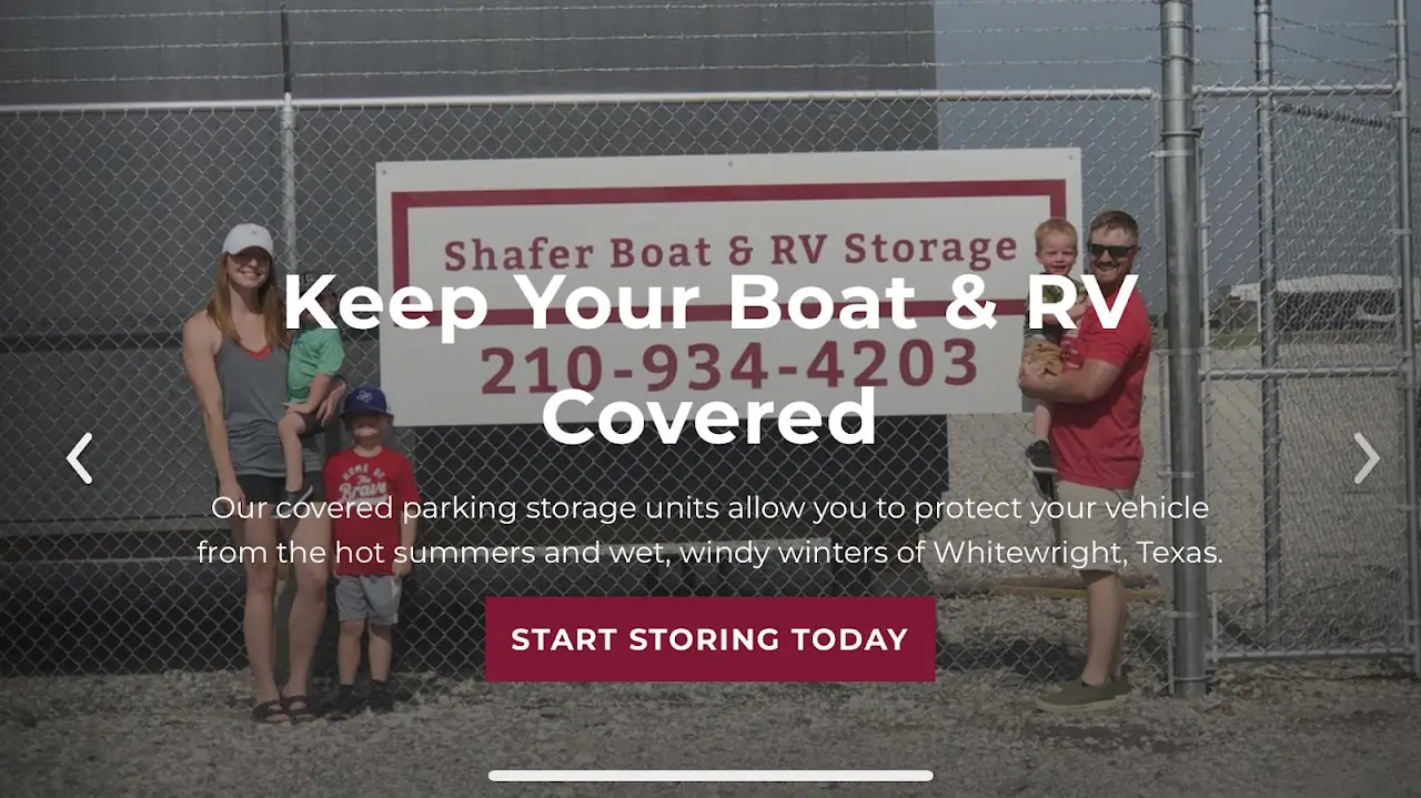 Shafer Boat & RV Storage, RV storage in Whitewright