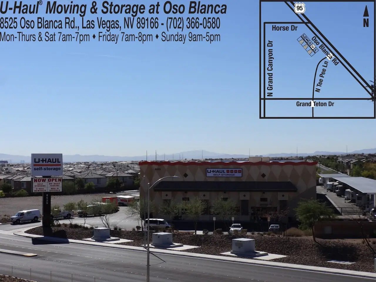 Self-Storage at U-Haul, RV storage in Las Vegas
