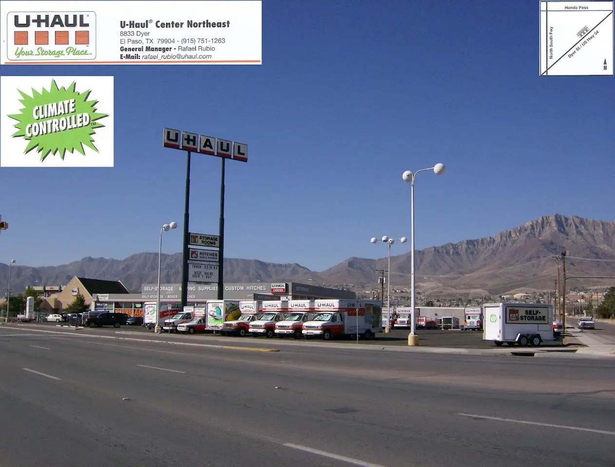 Self-Storage at U-Haul, RV storage in El Paso