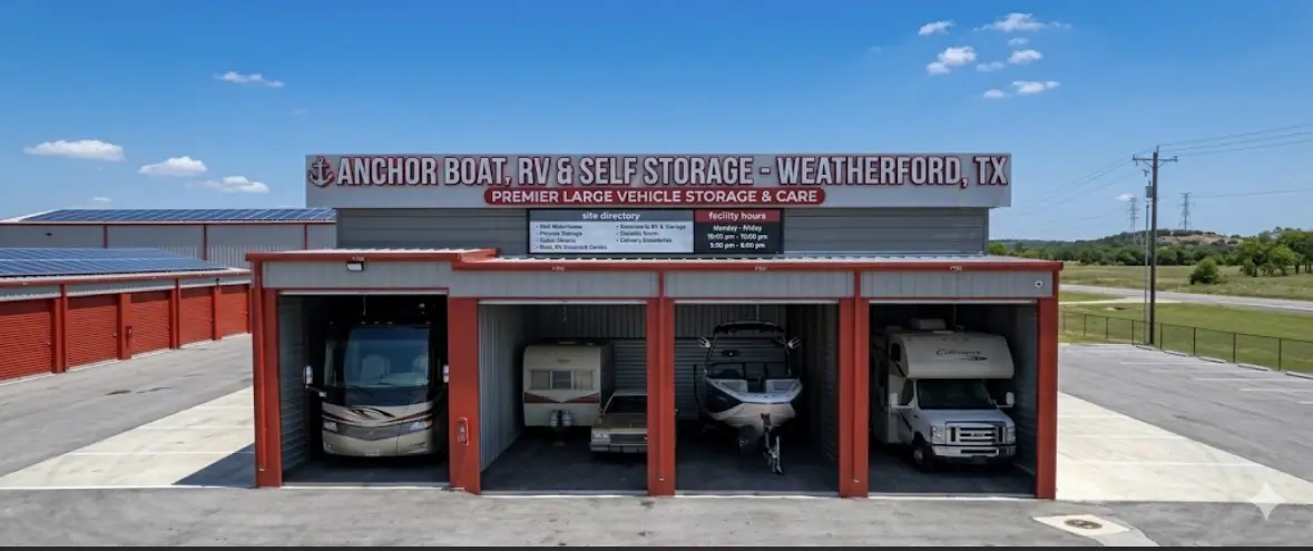 Anchor Boat Rv & Self Storage, RV storage in Weatherford