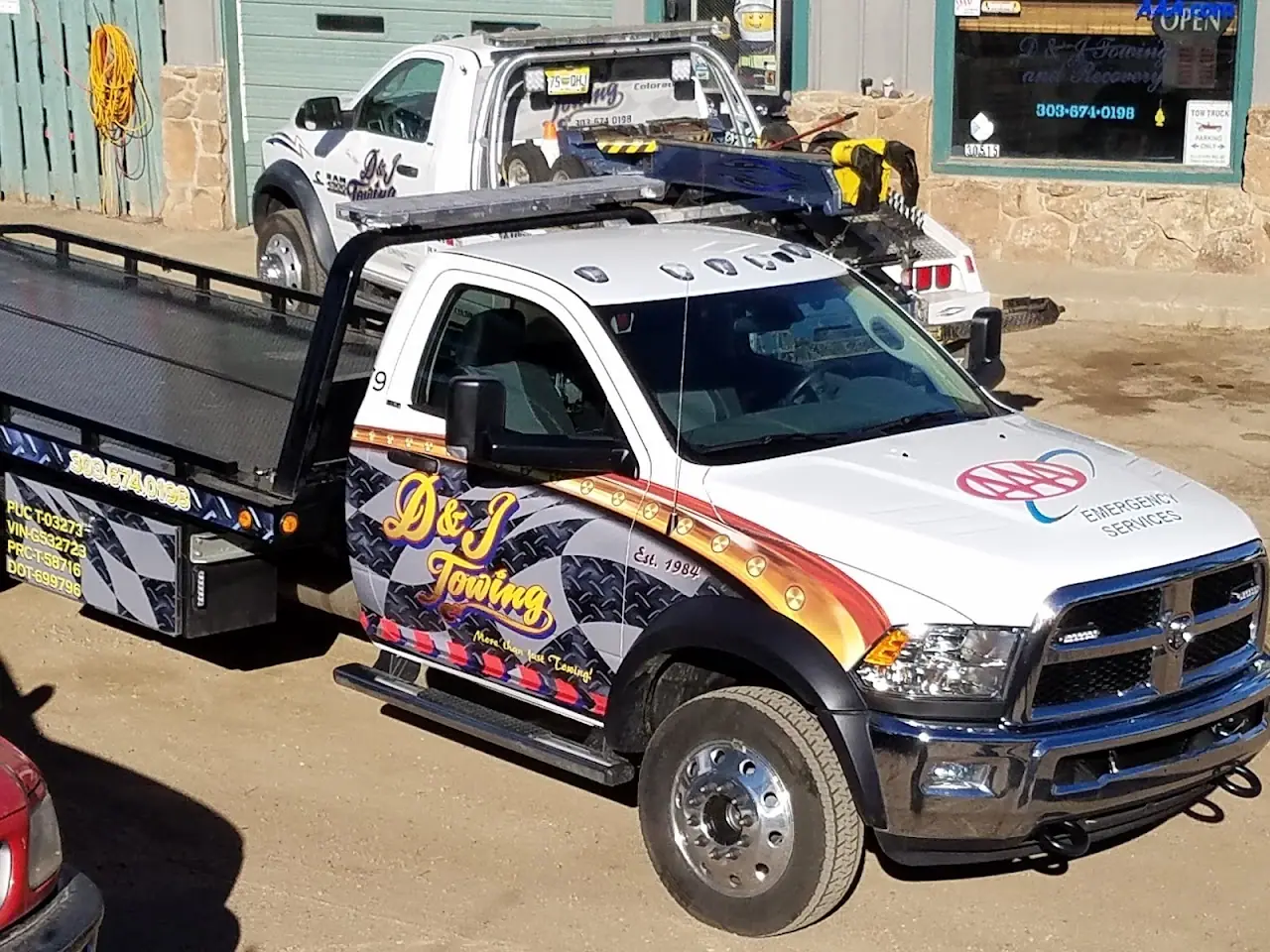 D&J Towing, RV storage in Evergreen