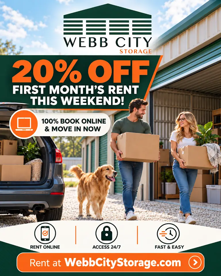 Webb City Storage, RV storage in Webb City