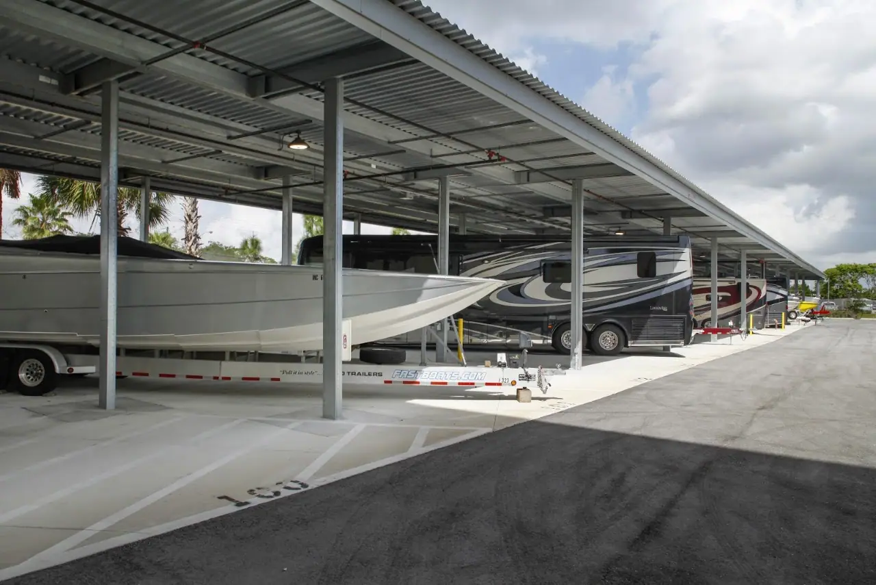 Covered Boat and RV Storage, RV storage in Pompano Beach