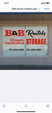 B & B Climate Control Storage- Mini-Storage- Boat Storage- RV Storage in Huntingdon, TN