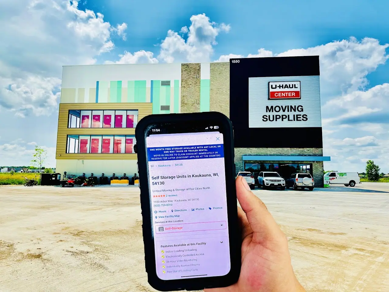 Self-Storage at U-Haul, RV storage in Kaukauna