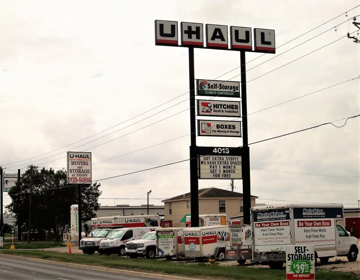 Self-Storage at U-Haul, RV storage in Pharr