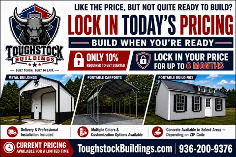 Toughstock Buildings Metal and Portable Buildings Center in Livingston, TX
