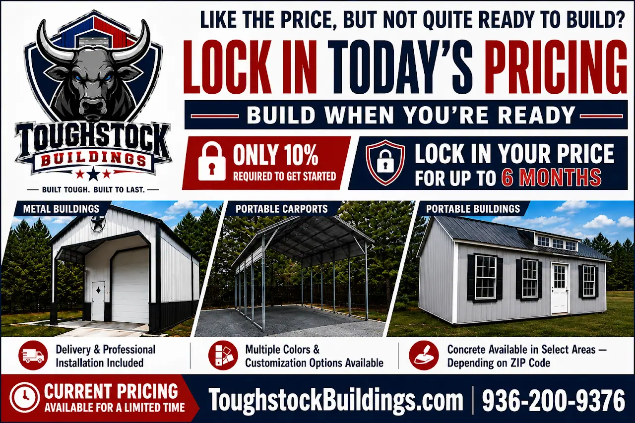 Toughstock Buildings Metal and Portable Buildings Center, RV storage in Livingston