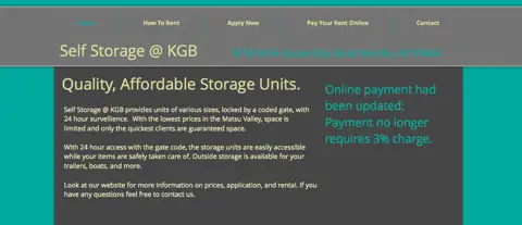 Self Storage @ KGB in Wasilla, AK