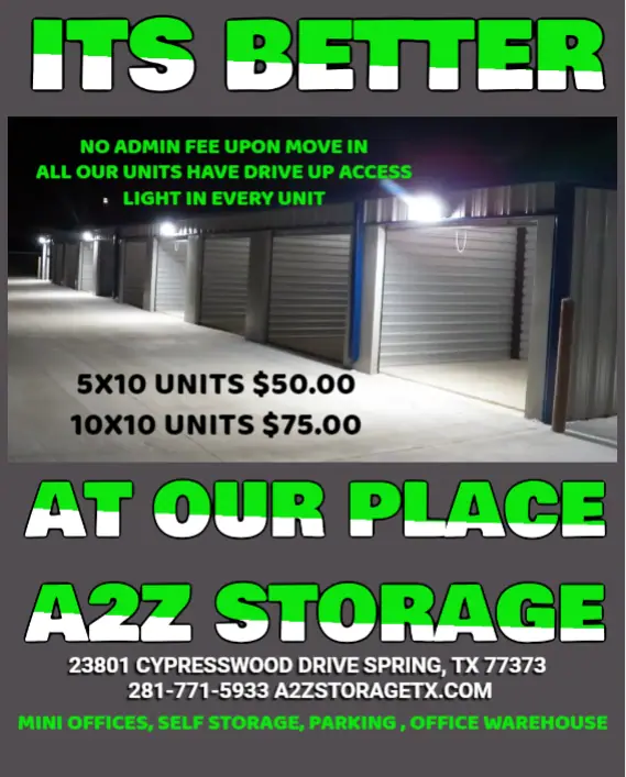 A2Z Storage/A2z Business Park, RV storage in Spring