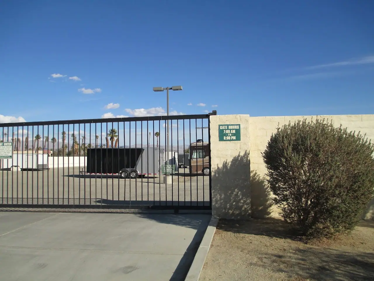 Shields Storage, RV storage in Indio