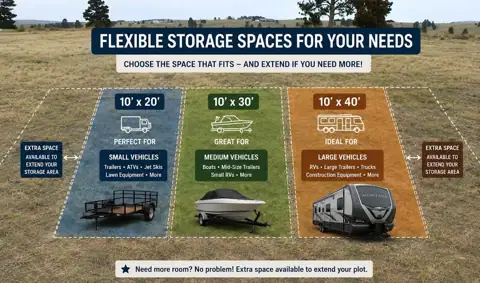 Andrew Lane RV & Boat Storage in Molt, MT