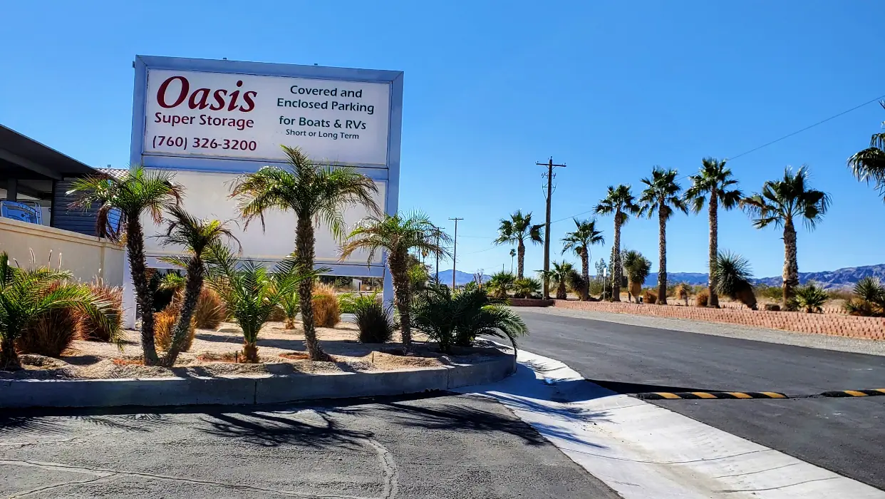 Oasis Super Storage, RV storage in Needles