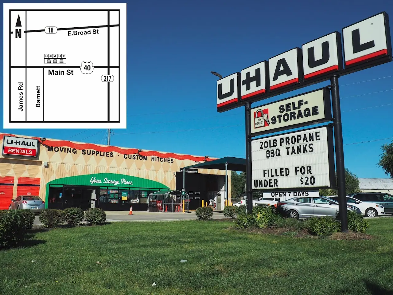 Self-Storage at U-Haul, RV storage in Columbus